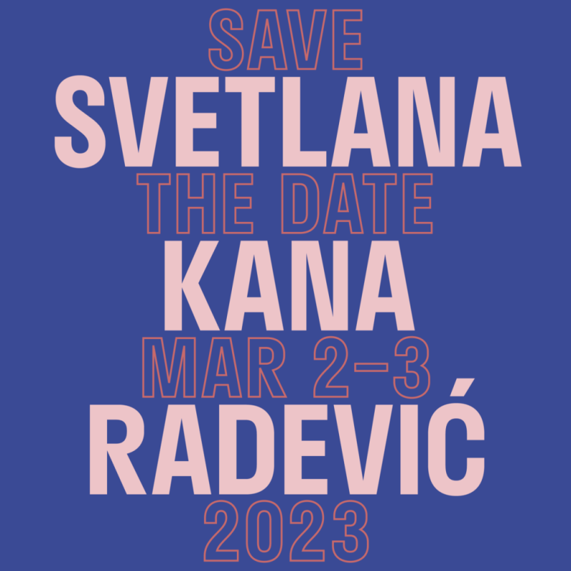 Save the Date! Konference na počest architektky Svetlany Kana Radević