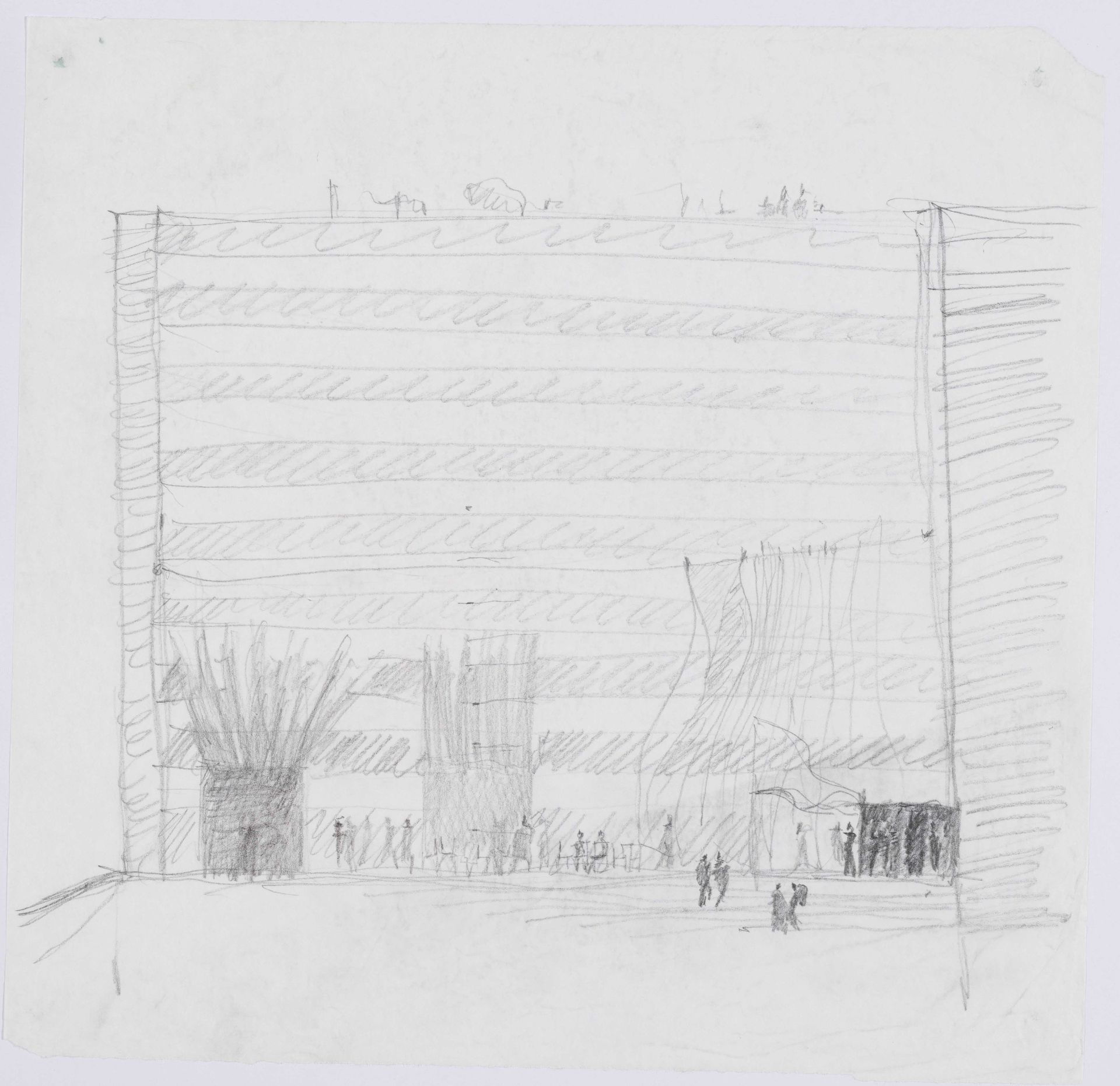 Nová budova ČVUT v Dejvicích – skica fasády 3