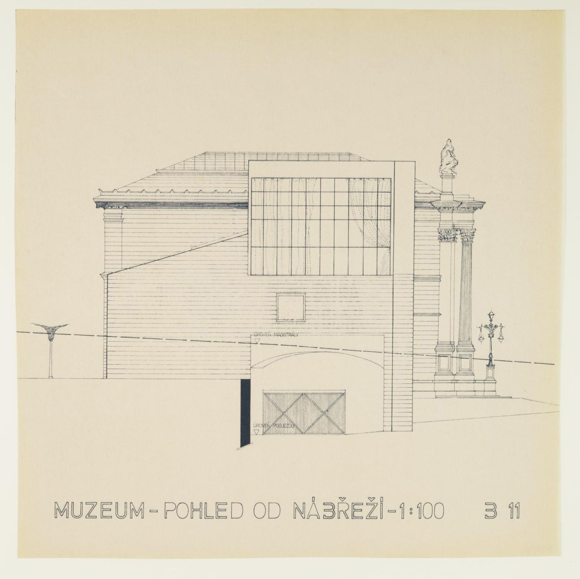 Studie rekonstrukce nádraží Praha-Těšnov 2