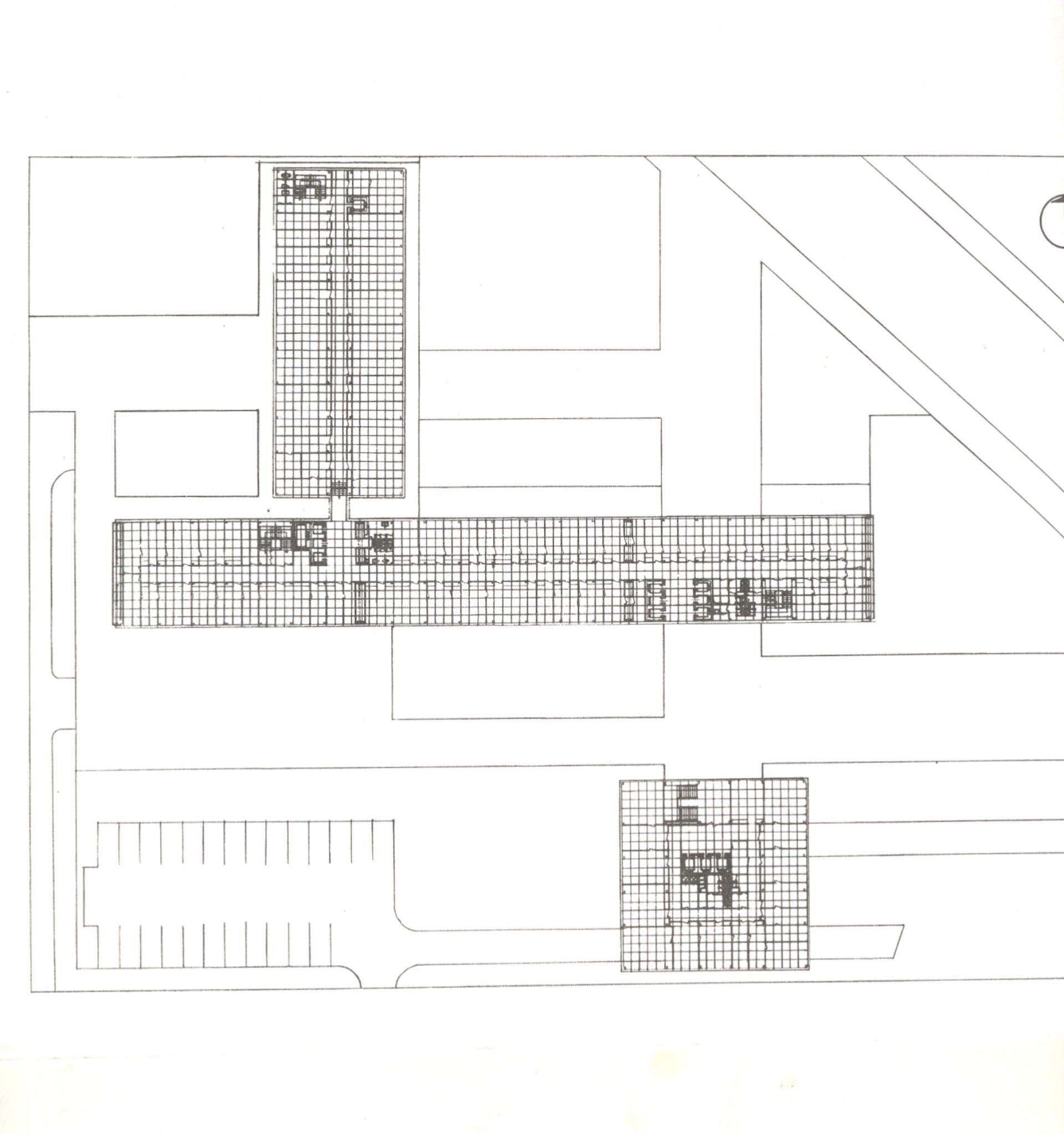 Chemapol Investa, půdorys typického podlaží, Národní galerie Praha Chemapol Investa, půdorys typického podlaží