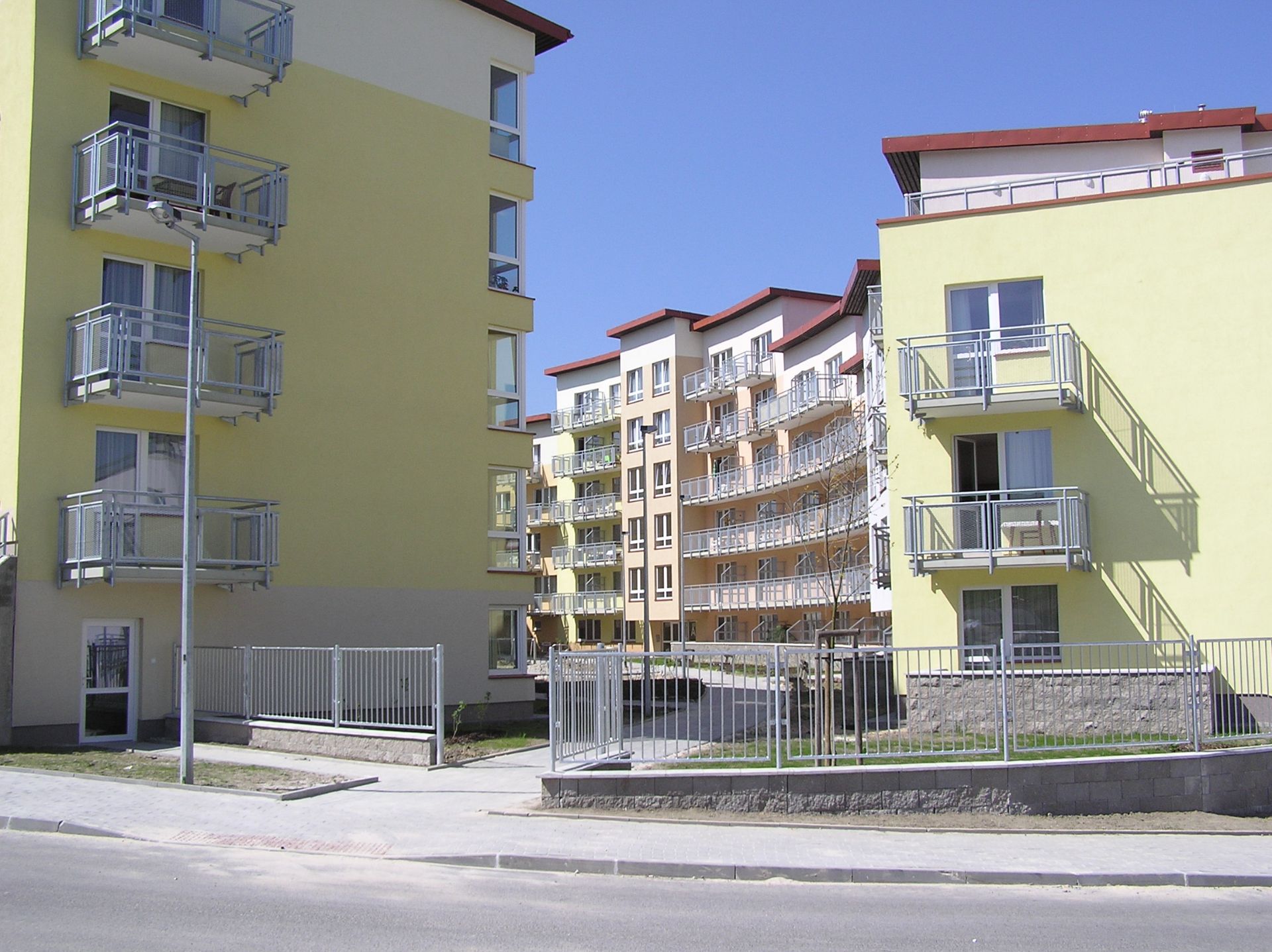 Soubor obytných domů s malometrážními byty v Liberci, Zelené Údolí, detail