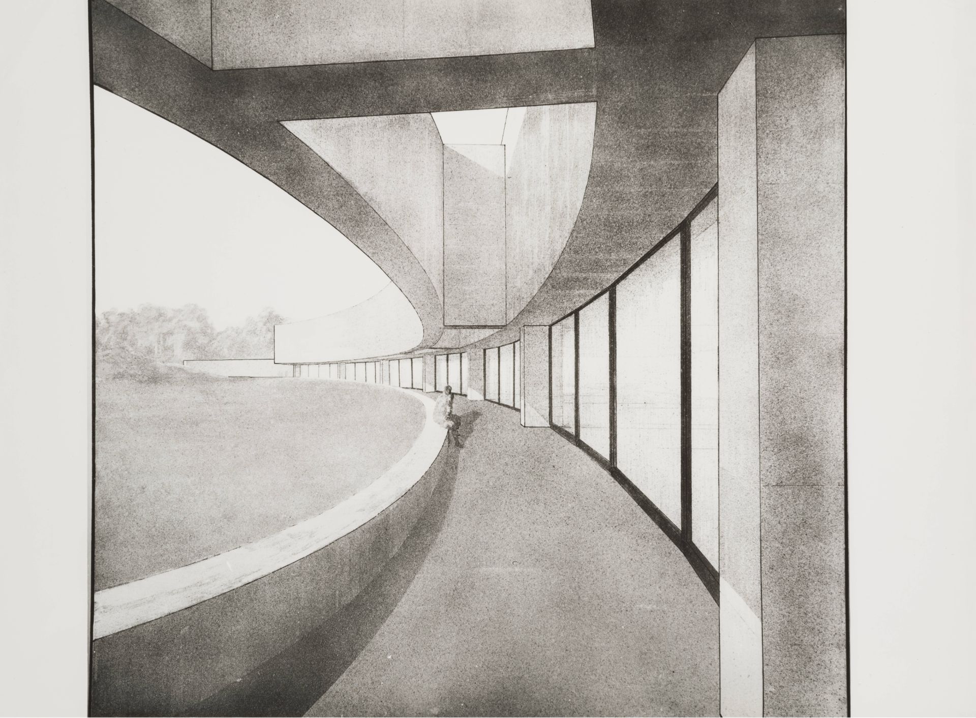 Muzeum Památníku Lidice_perspektiva_exteriér