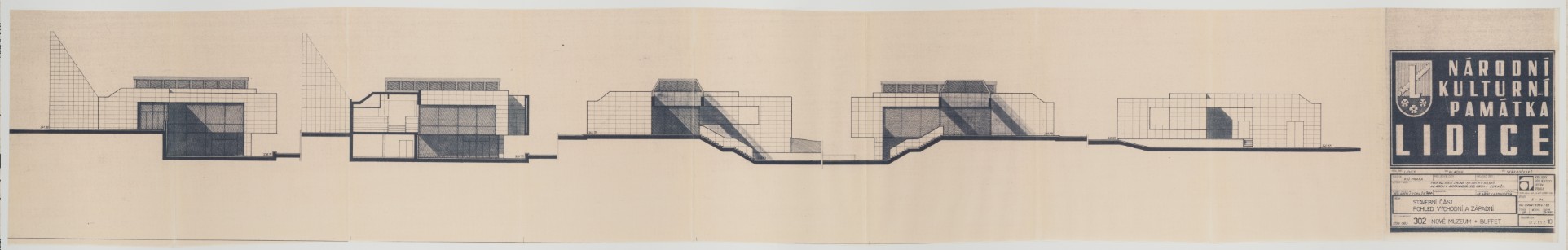 Muzeum Památníku Lidice_pohledy východ, západ