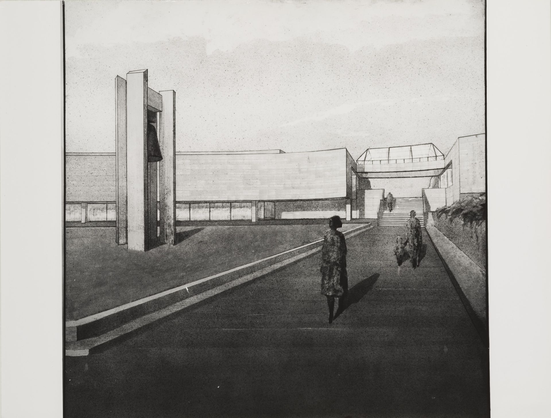 Muzeum Památníku Lidice_perspektiva_exteriér_vstup