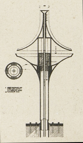 Šimoníková litá kašna řez