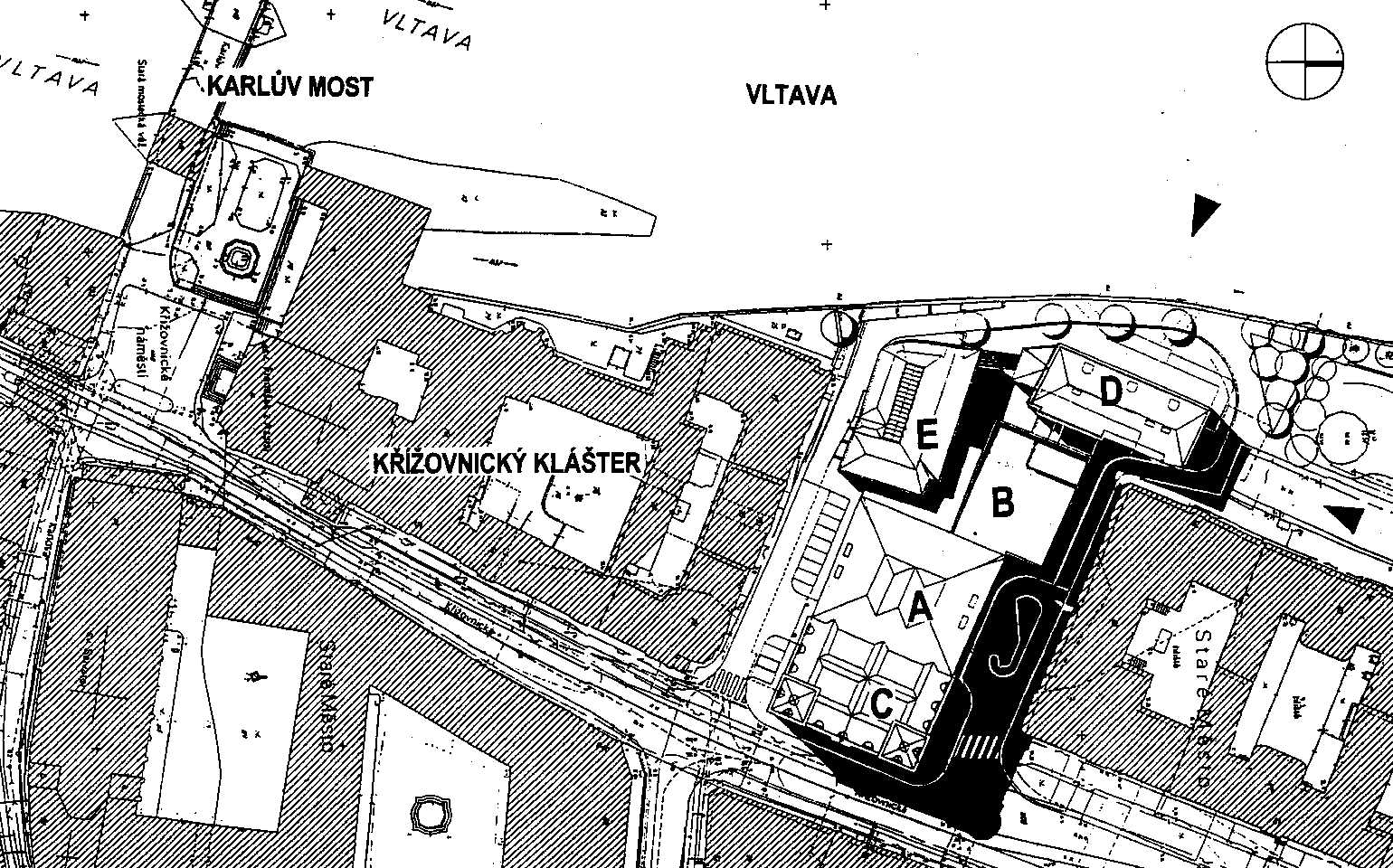 Hotel Four Seasons, Praha 1 – Staré Město, situace, archiv Vítězslavy Rothbauerové Roth_FS_02