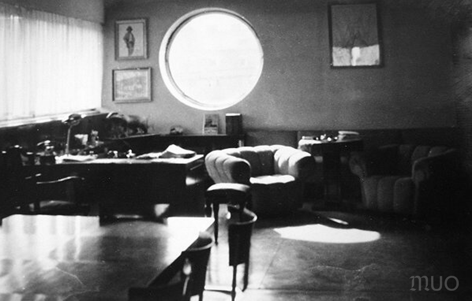 Administrative building of the Kazeto factory, photo of the interior, repro: Muzeum umění Olomouc Oehler_Kazeto_2