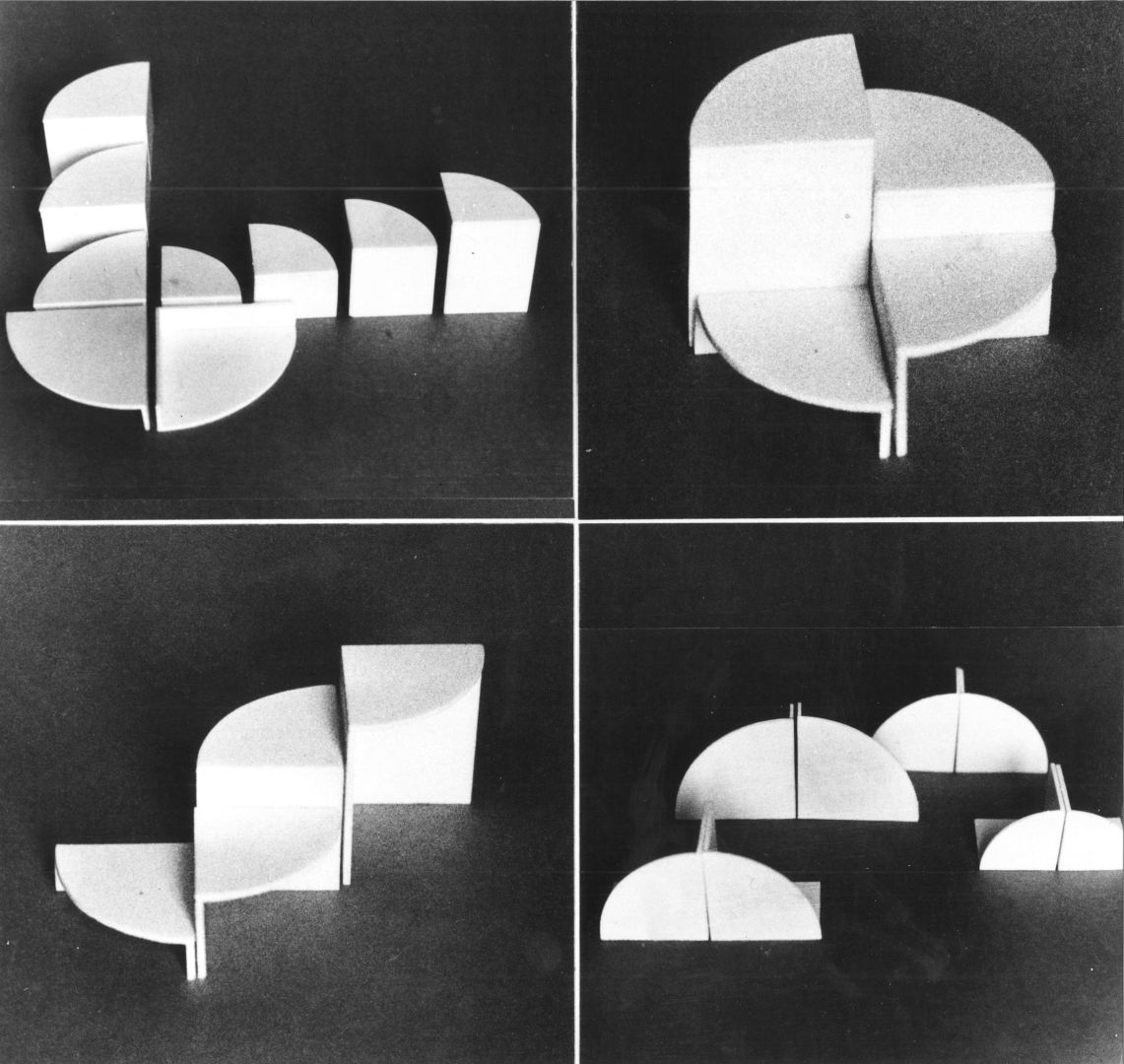 Exposition of the exhibition Trenčín City of Fashion 1987, modules, archive E. Vodičková Vodičková_Trenčín2