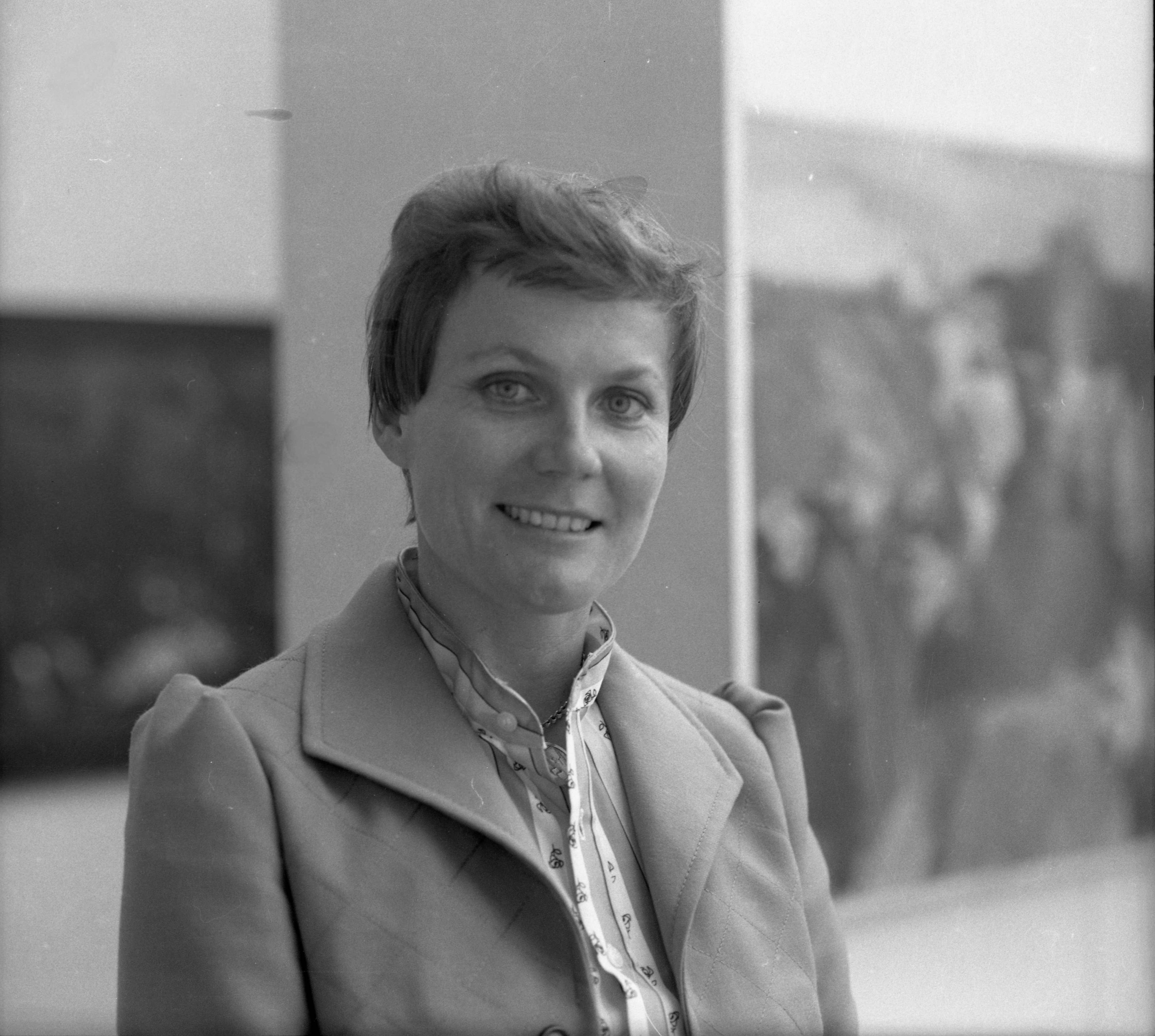 Architektka Zdenka M. Nováková na Akademii výtvarných umění, archiv Zdenky Novákové Nováková_portrét na AVU