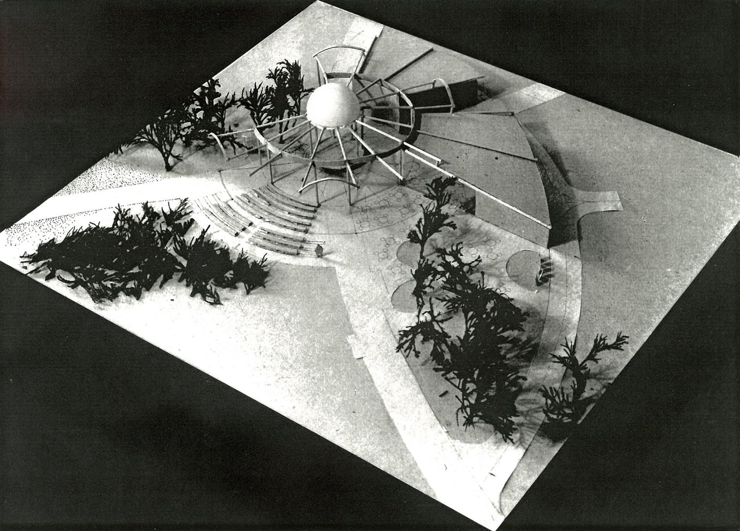 Studie hudebního pavilonu, Lázně Darkov – Rehabilitační sanatorium, archiv Mileny Vitoulové Vitoulová_pavilon_01