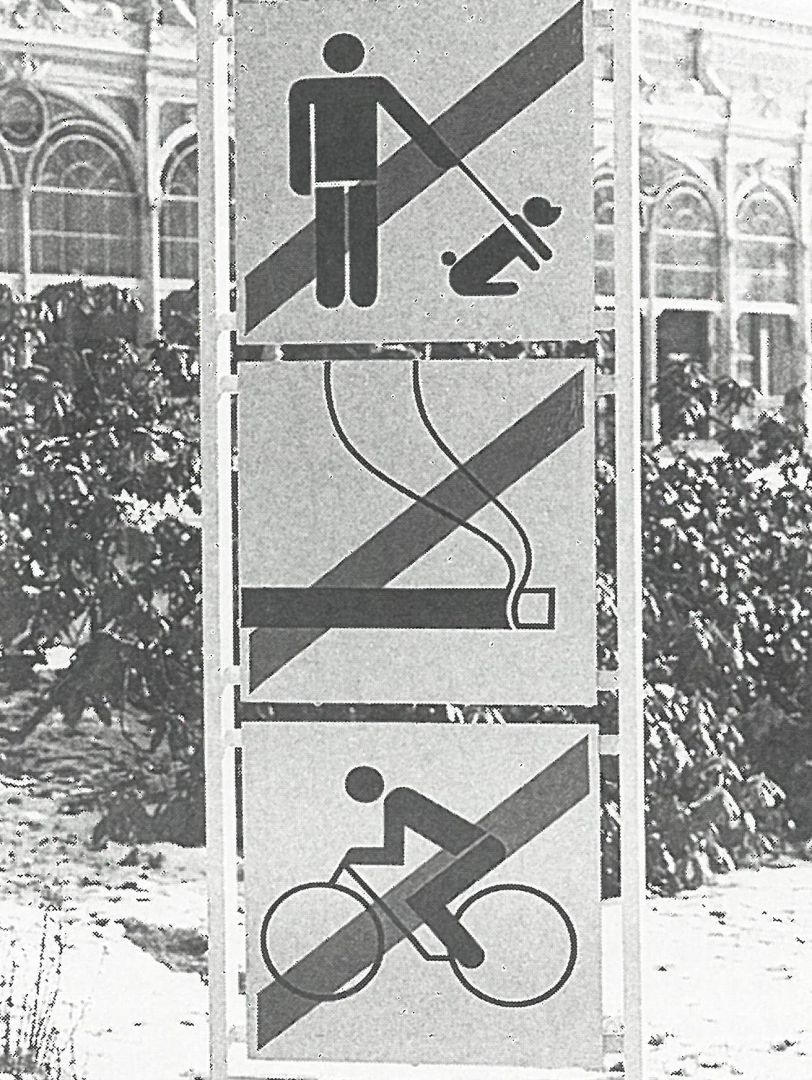 Eva Fantová, Bohumil Fanta, Mobiliář a informační systém pro léčebné trasy, Mariánské Lázně, archiv Evy Fantové Fantová_Mariánské lázně_nové_2