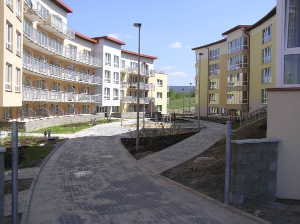 Soubor obytných domů s malometrážními byty Zelené Údolí, Liberec