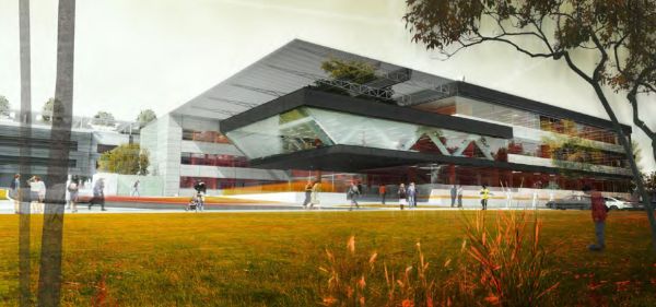 Soutěžní návrh na ELI laserovou halu s administrativní budovou, Dolní Břežany