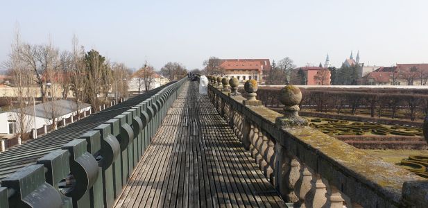 Vyhlídková terasa kolonády v Květné zahradě, Kroměříž